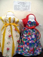 籠売りおばあちゃんの手作り人形