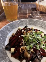 夕食は、ラップランド料理のレストランにて