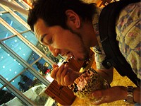 スキー場みながらアイス♪