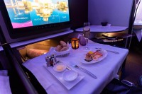 豪快な機内食
