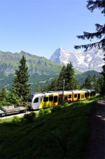 鉄道沿いのハイキングコース