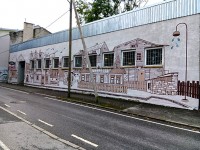 Telliskivi地区の壁面アート