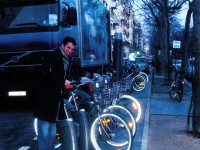 レンタル自転車があちこちに