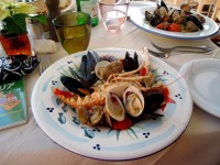 魚貝だらけで米が見えないリゾット