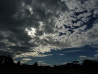 裏庭からの家。庭が広くてうらやましい！