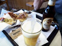 オレンジジュースが美味しい。