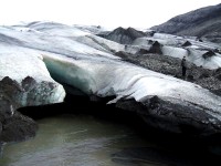 on the glacier