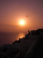 サントリーニの夕日