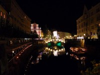 夜のリュブリャナ