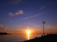 アドリア海に沈む夕陽