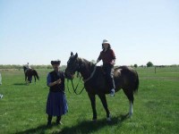 On the horseback
