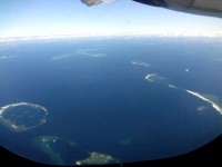 イルデパンからヌメアへ向かう飛行機の窓から