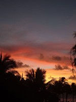 アンスバタ 夕日