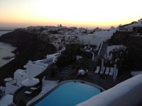 ペリヴォラスからの夕日