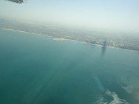 海の上を飛んで、気持ちい～！