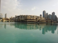 世界一の噴水ショーが見られる人工湖。毎晩18時頃から30分おきに見られるそうです♬
