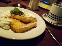 ホテル夕食のデザート