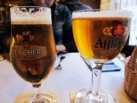 ストラスブールではビールでランチ