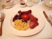 チェルトナムのB&Bの朝食