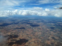 上空から見たケニアの大地