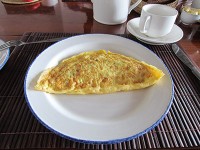 オムレツを食べました！