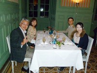 娘夫婦とディナー。おいしかったです。