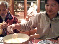 待望のチーズフォンデュ