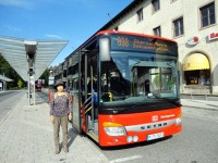 ベルヒテスガーデン駅前のバス乗り場
