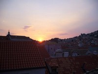 城壁からのドブロブニク。この後すごい夕焼けが！！