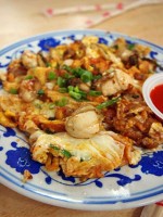 台湾で美味しかった牡蠣の卵焼き