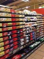 スイスのチョコレート売り場