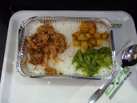 列車のカレーランチ