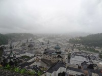 ホーエンザルツブルク城塞から見下ろした市内