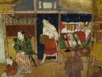 ソアーレス・ドス・レイス国立美術館の南蛮屏風の一部分