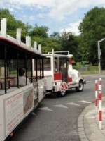 市内を巡るトレンバス