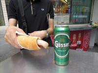 ウィーンのスタンドのホットドッグが美味しかった