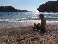 ドブロブニクにて海水浴